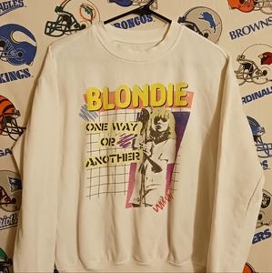 Blondie One Way Or Another Rock and Roll Pop Music Crewneck Sweatshirt